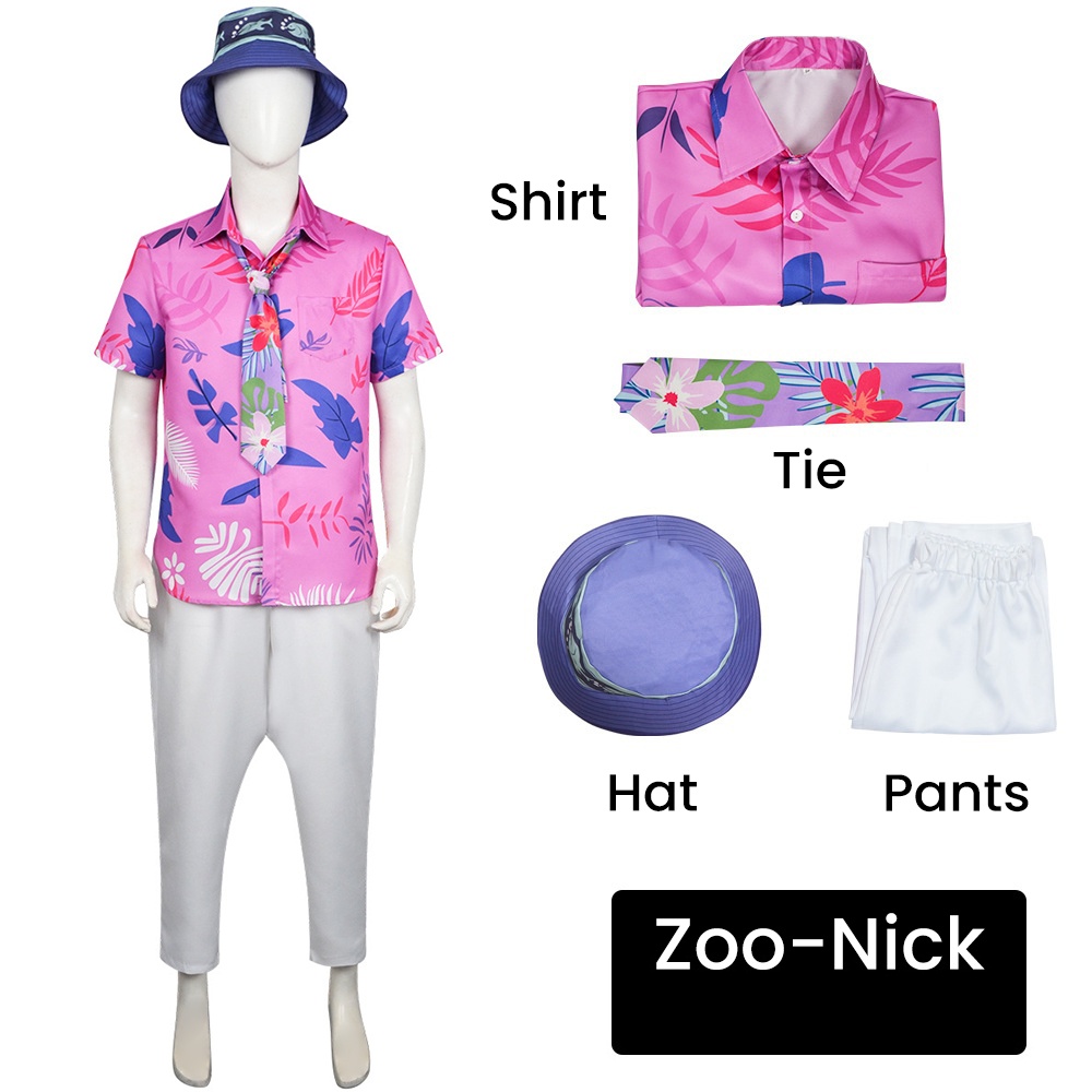 Zoo Party Games - Costume Cosplay Nick Wilde di Zootopia