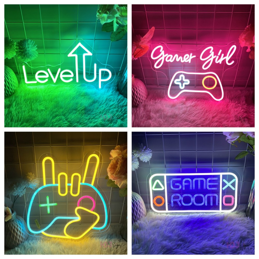 Party Games Girls Night - Gaming Neon Led Sign sala giochi