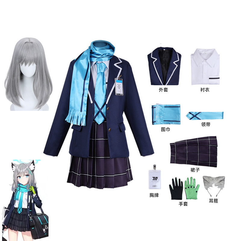 Party Games School - Costume Cosplay di Sunaokami Shiroko dal