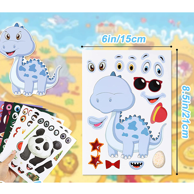 12/24 fogli Crea un viso Adesi - Zoo Party Games recensione e prezzo